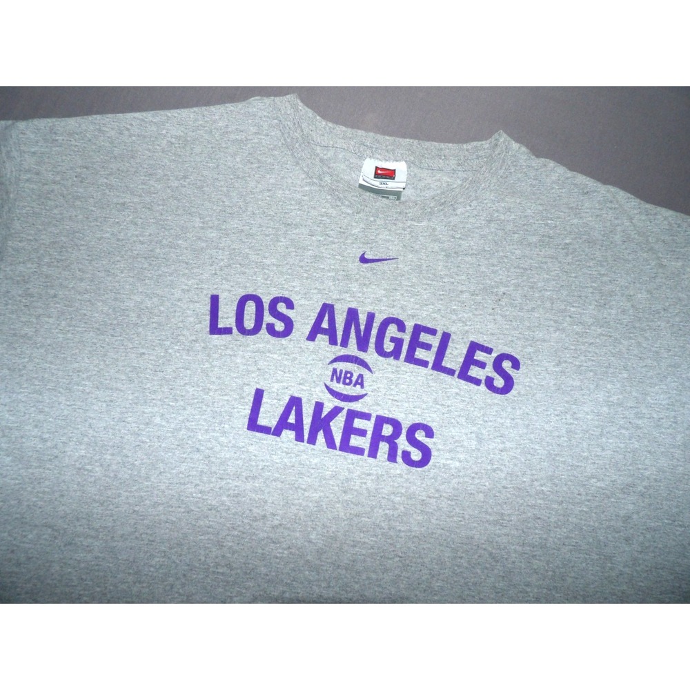 Nike TEAM Los Angeles Lakers Vintage Y2K Center Swoosh NBA T-Shirt Men's 3XL
